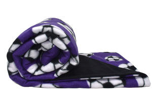 6lb Soccer Purple Fleece and Black Flannel