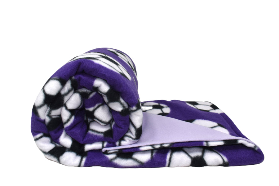 6lb Soccer Purple Fleece and LT Purple Flannel