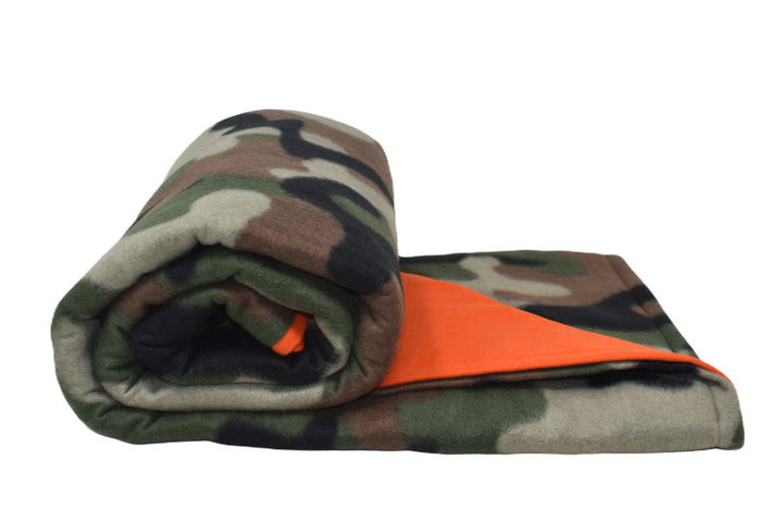 6LB Camo Fleece and Orange Flannel